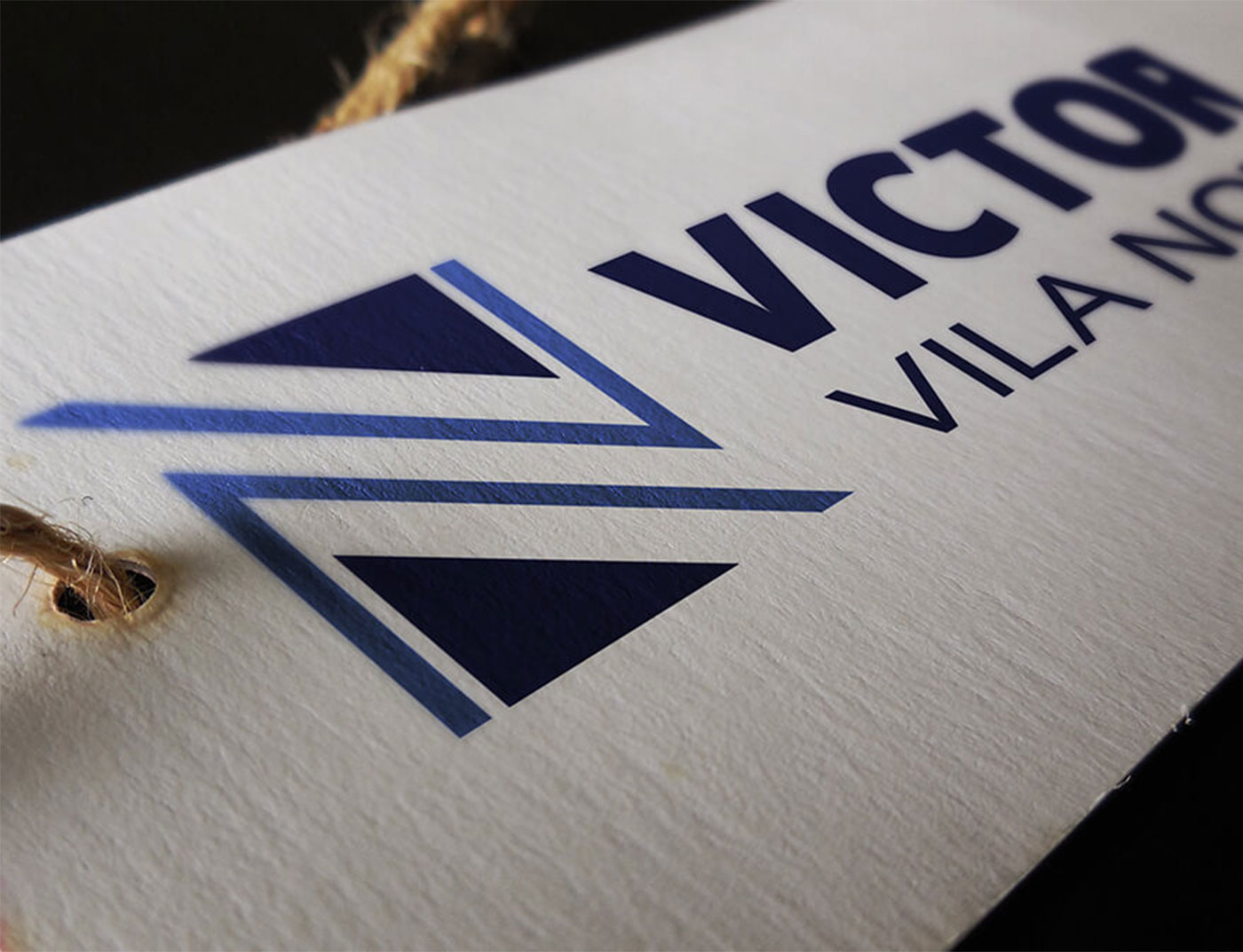 Logotipo desenvolvido para o empreendedor Victor Vila Nova